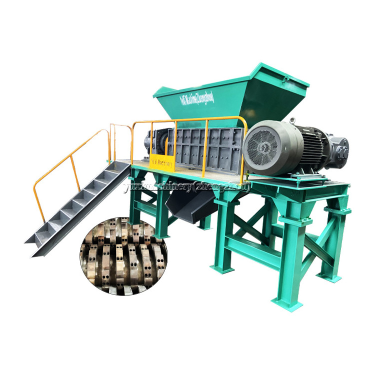 Industrial Double Shaft Waste Car Plastic Wood Rubber Shredder Scrap Metal Shredder Machine For Sale