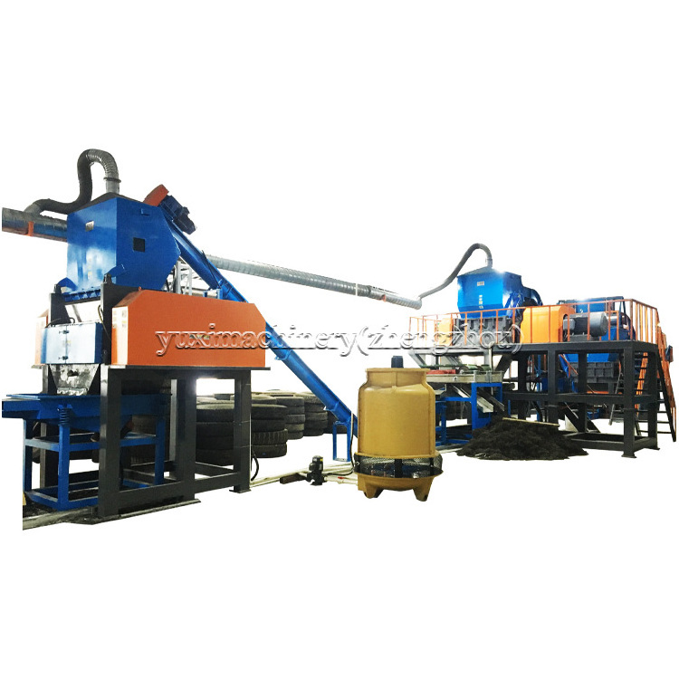 Waste Tire Recycling Machine Rubber Extruder Tyre Recycle Machine Rubber Shredding Machine