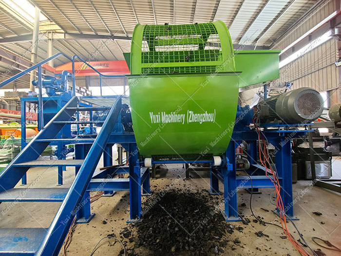 CE-approved Automatic Tyre Bead Remover And Shredder Waste Tire Shredding Machine Production Line