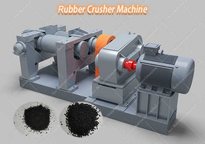 Full Automatic Waste Tires Rubber Granule Powder Make Recycling Machine