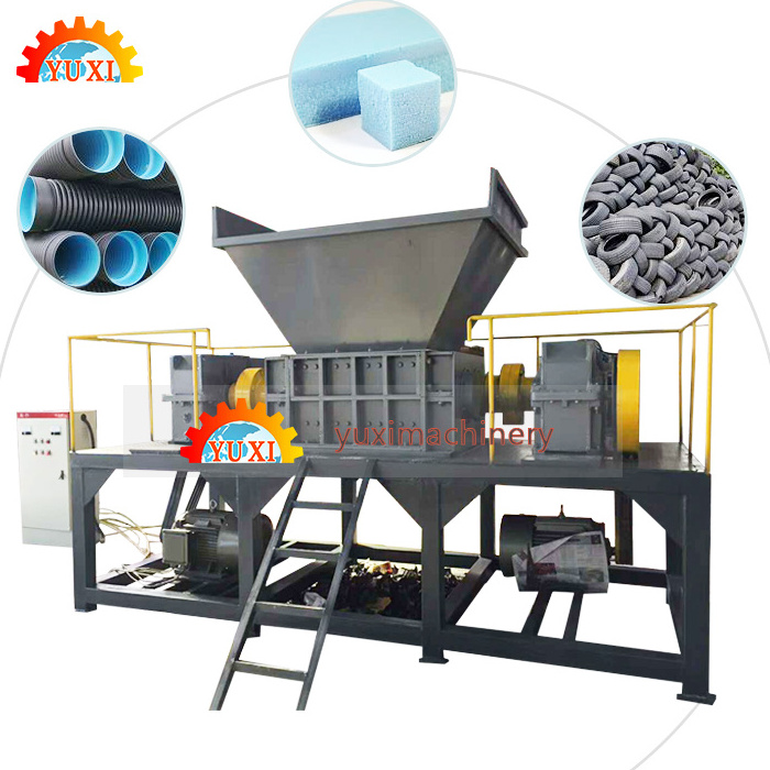 Waste Pe Hdpe Pipe Shredder Machine Deskdop Double Shaft Plastic Abs Plastic Shredder