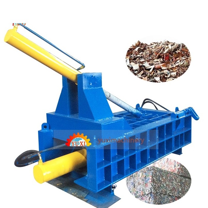 Waste Iron Steel Scrap Metal Baler Pressing Compress Machine Copper Wire Baling Machine