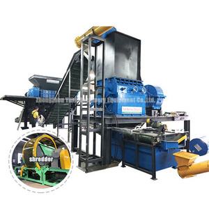 Eco Friendly Full Automatic Used Truck Tire Shredding Machine Used Tire Shredding For Sale