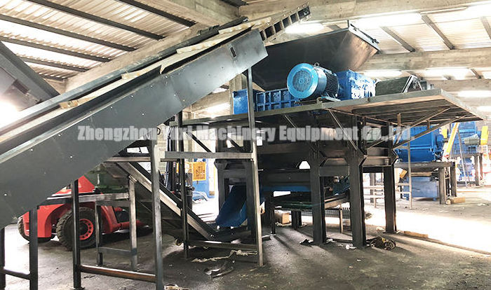 Eco Friendly Full Automatic Used Truck Tire Shredding Machine Used Tire Shredding For Sale