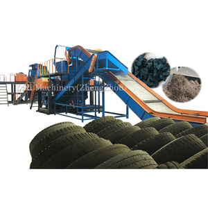 Low Processing Cost Waste Reclaimed Rubber Tyre Recycling Equipment Production Line Prices Tire Recycling Machine