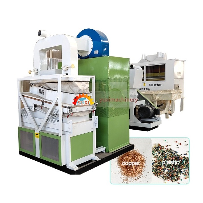 2 Years Warranty Cable Recycling Scrap Copper Wire Grinding Machine With Separator