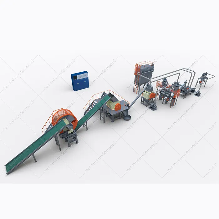 CE Certification Used Tyre Recycling Plant Cost Tire Recycling Machine To Make Rubber Powder Price