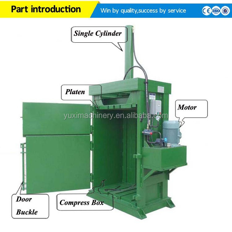 Hydraulic sawdust compactor/bale press machine/compactor machine