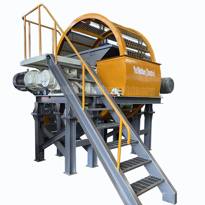 Mini Tire Shredder Recycling Line Scrap Tires Recycling Plant Equipment Tire Shredder Machine