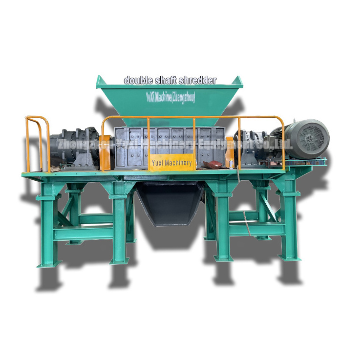 Waste Pe Hdpe Pipe Shredder Machine Deskdop Double Shaft Plastic Abs Plastic Shredder