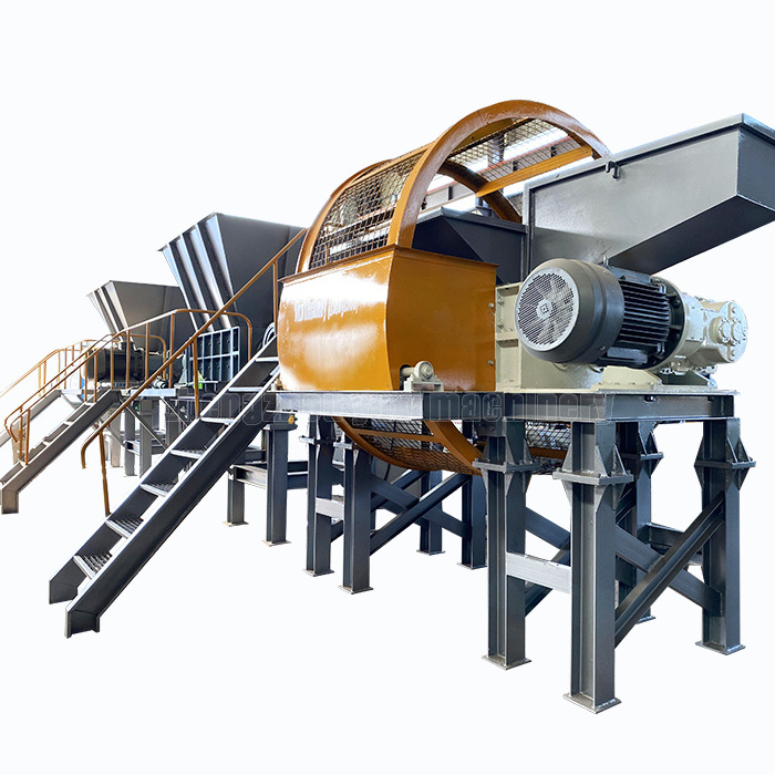 Mini Tire Shredder Recycling Line Scrap Tires Recycling Plant Equipment Tire Shredder Machine