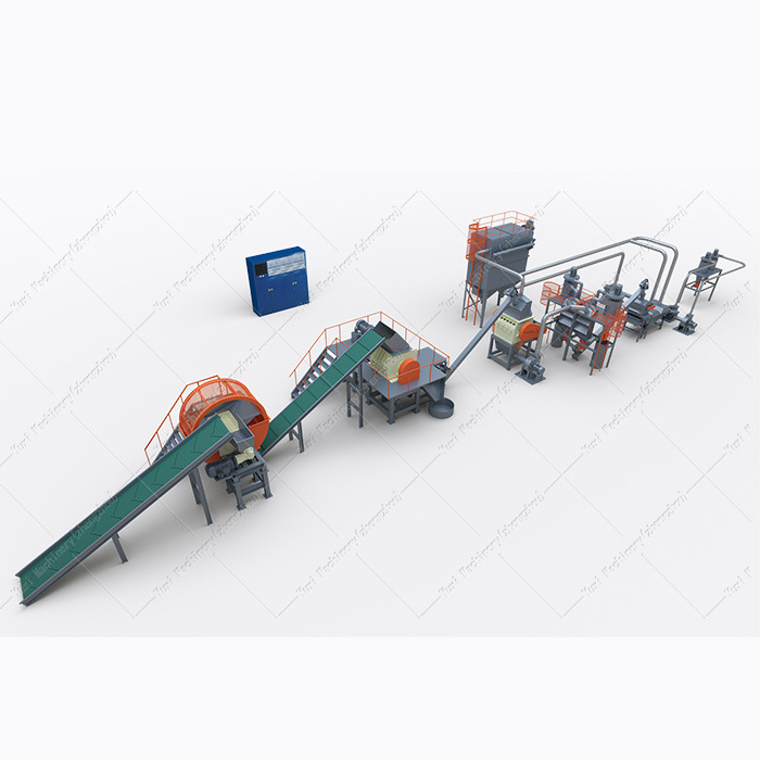 High Profit Waste Tyres Recycling Machine Plant Production  Line Used Tire Recycling System