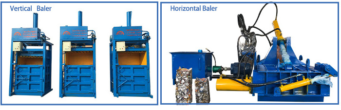 Automatic Hydraulic Vertical Waste Paper Baler Machinery Plastic  Metal Pet Bottle Baling Machine