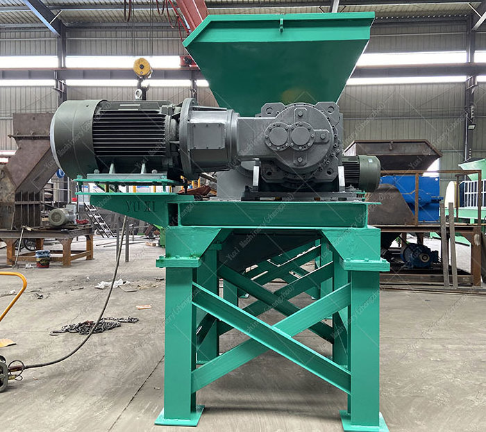 Double Shaft Aluminum Brass Steel Iron Waste Shredder Equipment Aluminum Shredder Scrap Metal Shredding Machine