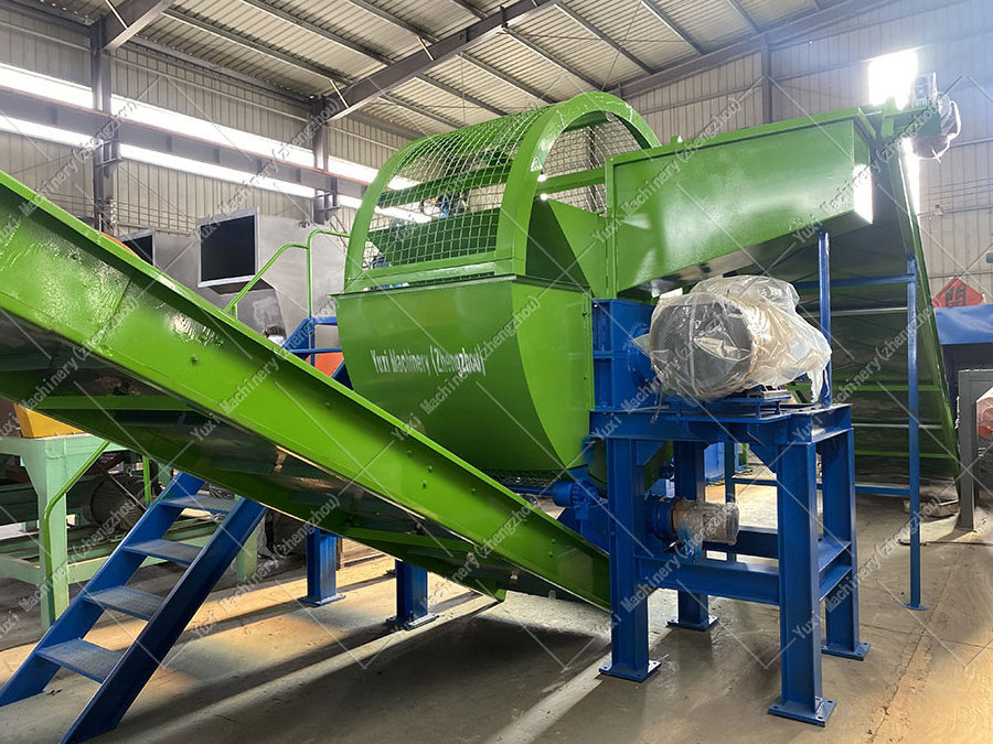 Mini Tire Shredder Recycling Line Scrap Tires Recycling Plant Equipment Tire Shredder Machine