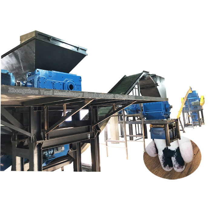 Factory Price Complete Used Tire Shredder Production Line Waste Tire Recycling Machines In Germany