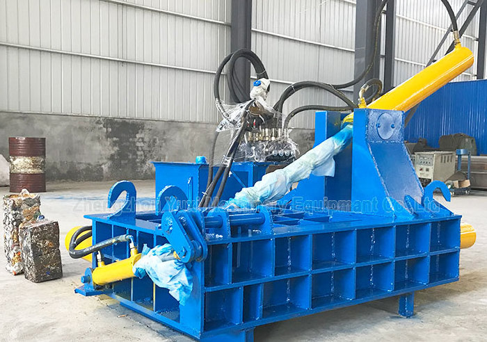 Waste Iron Steel Scrap Metal Baler Pressing Compress Machine Copper Wire Baling Machine