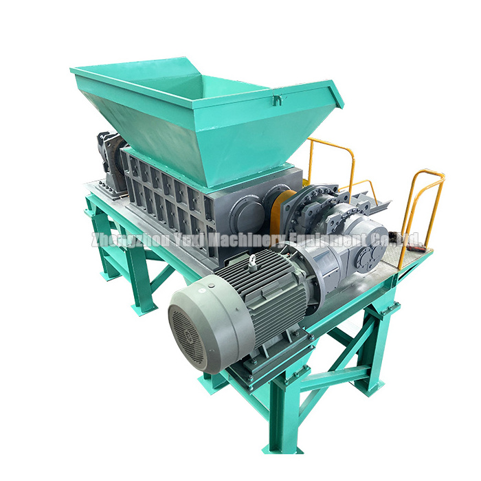 Double Shaft Aluminum Brass Steel Iron Waste Shredder Equipment Aluminum Shredder Scrap Metal Shredding Machine