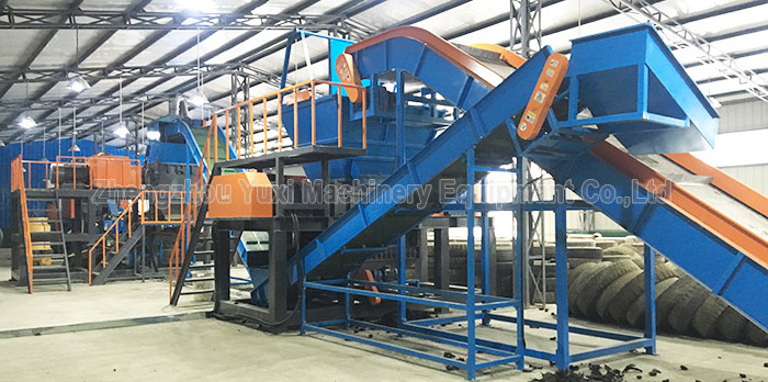 Low Processing Cost Waste Reclaimed Rubber Tyre Recycling Equipment Production Line Prices Tire Recycling Machine