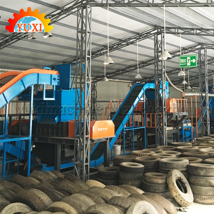 Automatic Used Tyre Granulator Machine Recycled Tyre Rubber Granules Tire Recycling Equipment