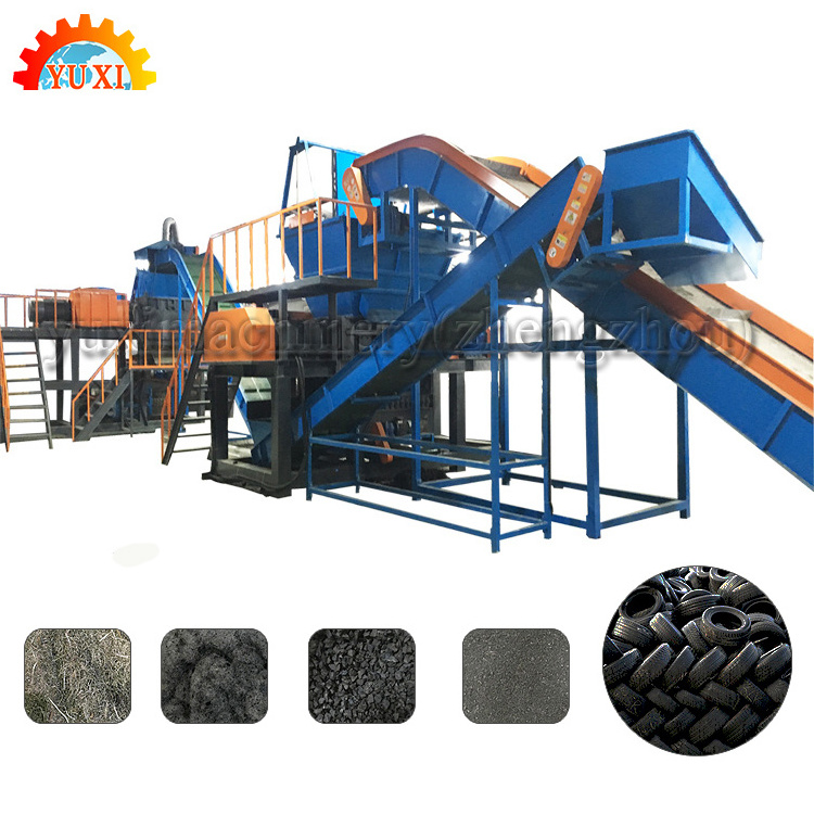 Automatic Used Tyre Granulator Machine Recycled Tyre Rubber Granules Tire Recycling Equipment