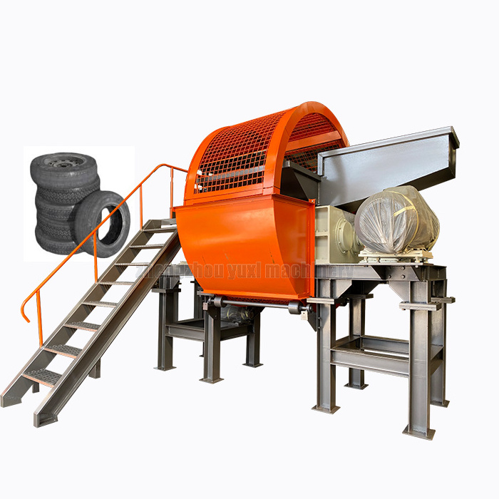 Waste Tire Shredder Production Line Rubber Tire Granules Recycle Machine Price Tyre Crusher