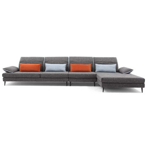 modern style Fabric Sectional Sofa dark color 2022 new sofa