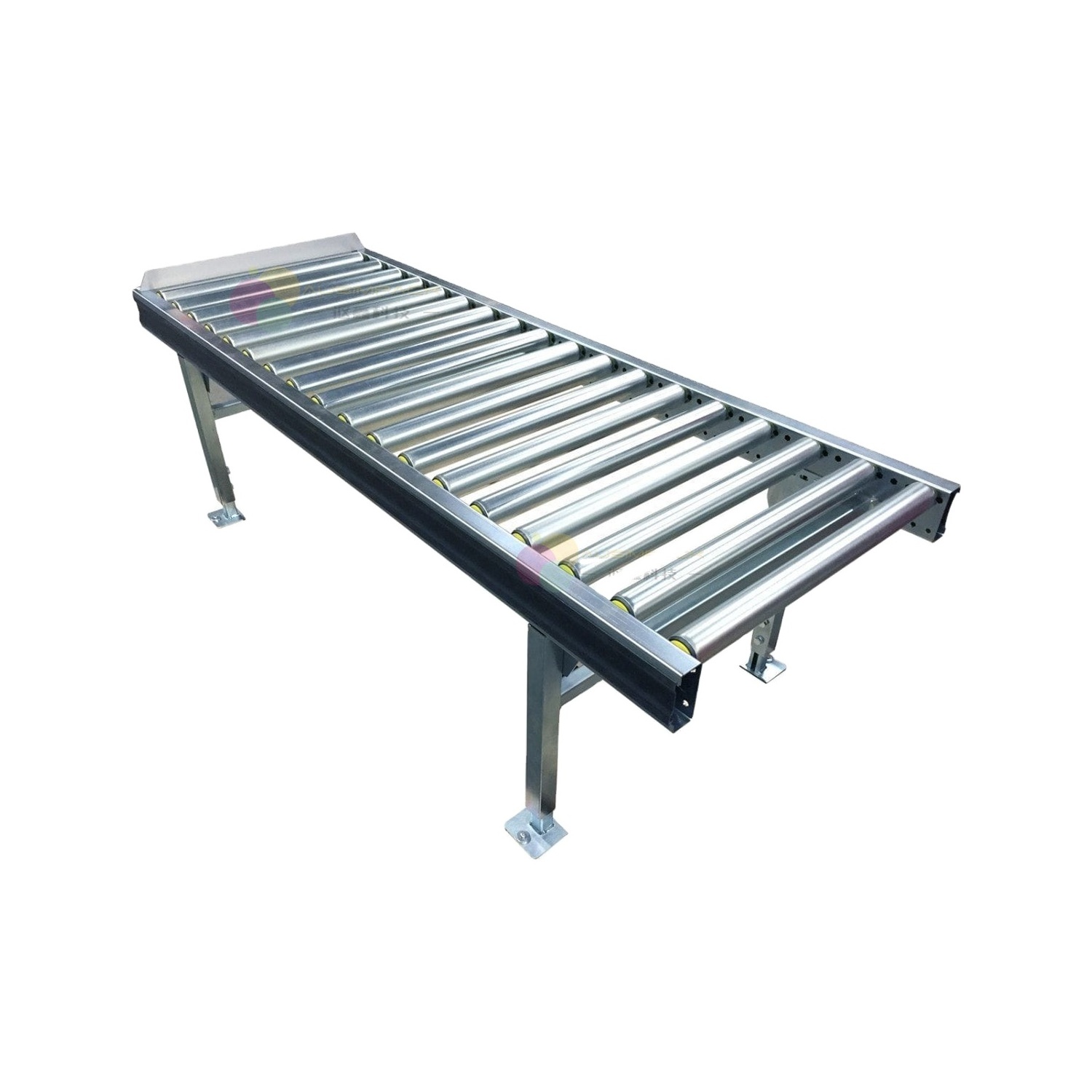 Gravity Flexible Skate wheel Conveyor Stainless steel support leg Telescopic Roller Conveyor without Power