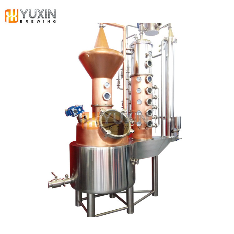 copper distiller rum vodka gin brandy mini distillery plant alcohol