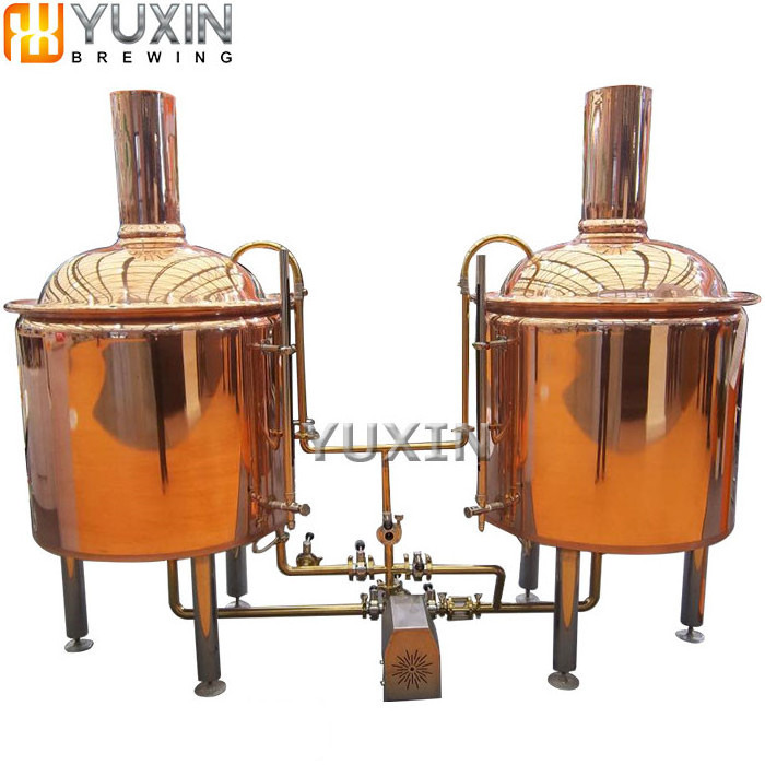 commercial small red copper tank used beer brewery equipment for sale