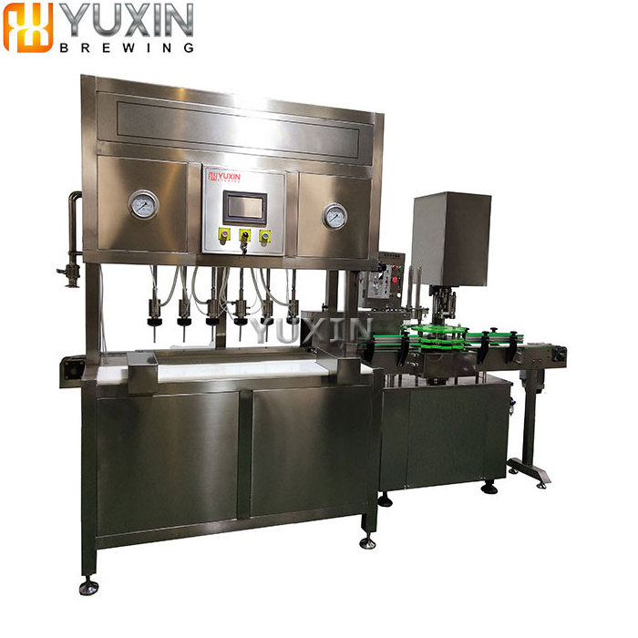 carbonated can filling beer canning machine canner machine