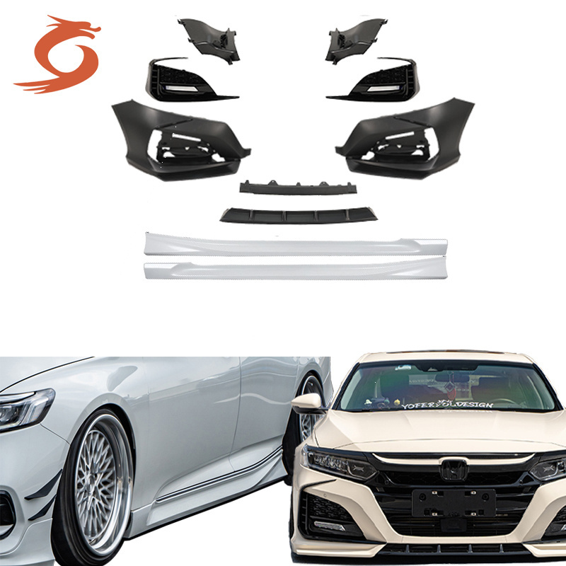 Suitable for Honda Accord front bumper rear bumper surround ten generation half modified bumper exhaust tailthroat