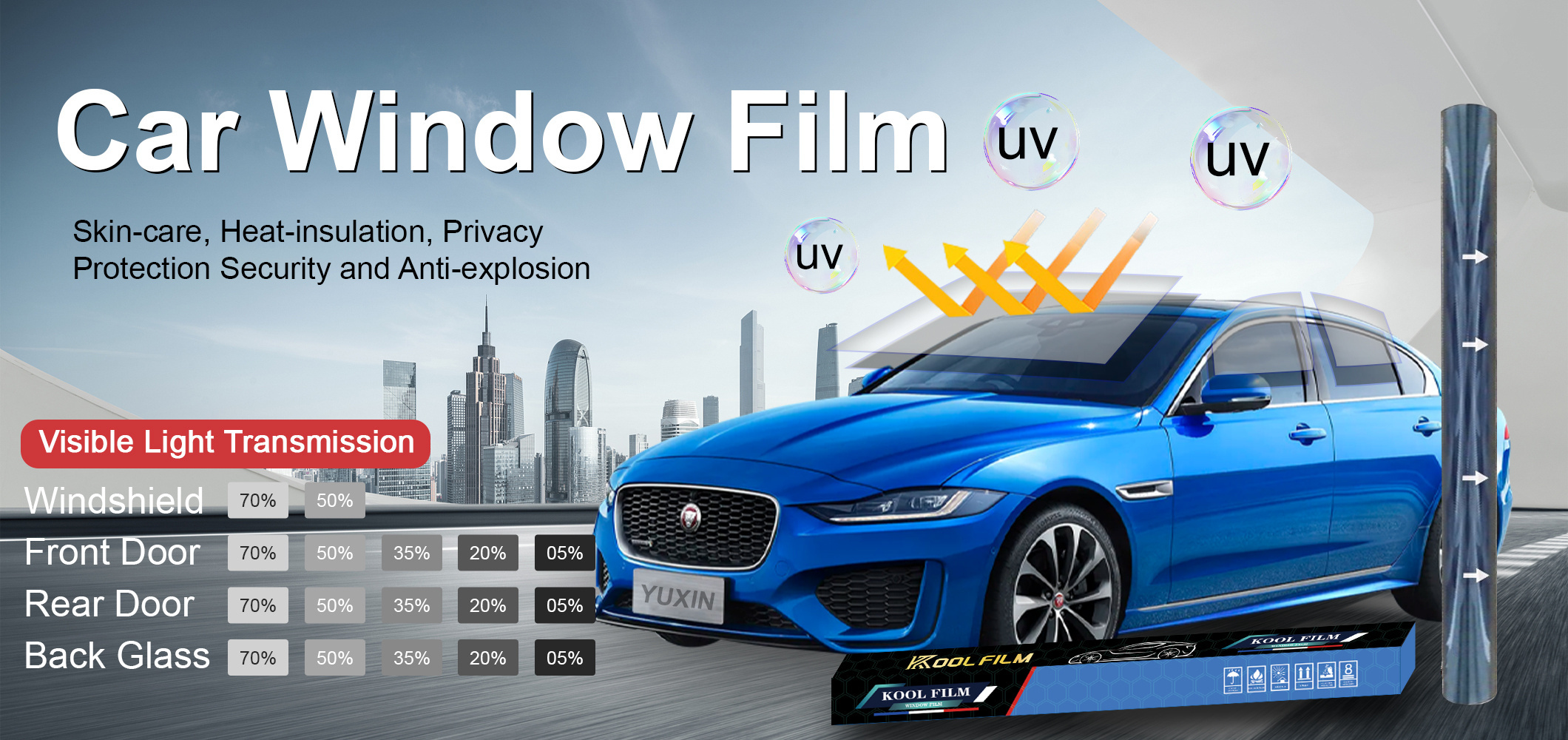 Top Quality Ultra Hd 2ply Window Film Auto Car Tinted Film Irr100% Solar Nano Ceramic Window Tint film