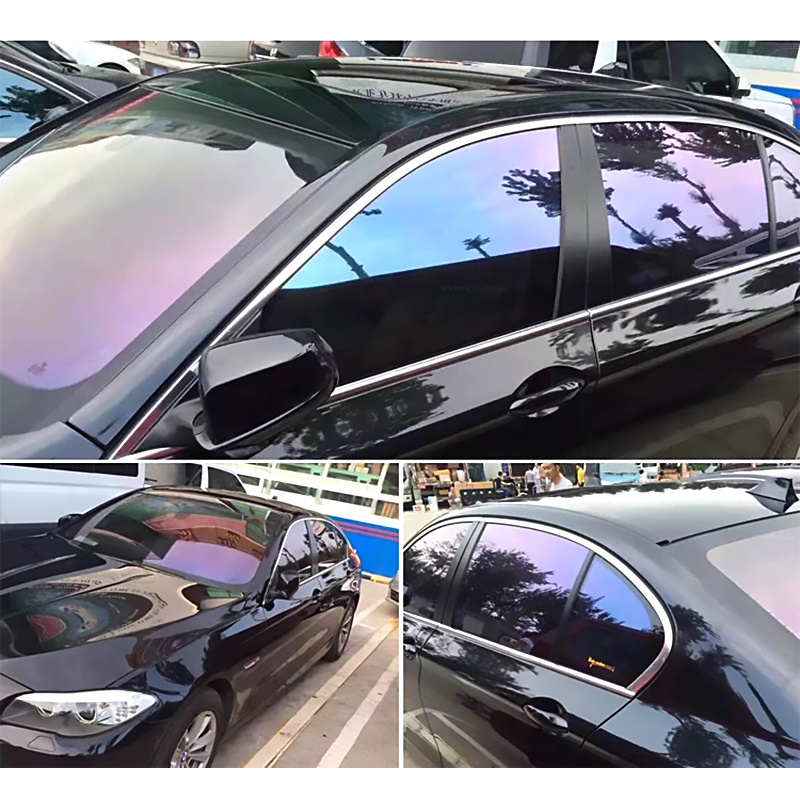 1.52x30m Top Quality Good Heat-resistant Rainbow Tint Car Chameleon Window tint Film Glass Film