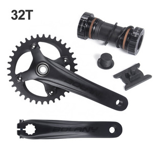 Top Quality Mountain Bike Crankset 32/34/36 Speed MTB Positive and Negative Discs Single Disc 104BCD Chainwheel