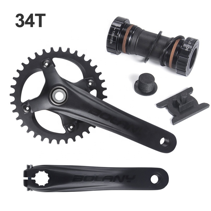 Top Quality Mountain Bike Crankset 32/34/36 Speed MTB Positive and Negative Discs Single Disc 104BCD Chainwheel