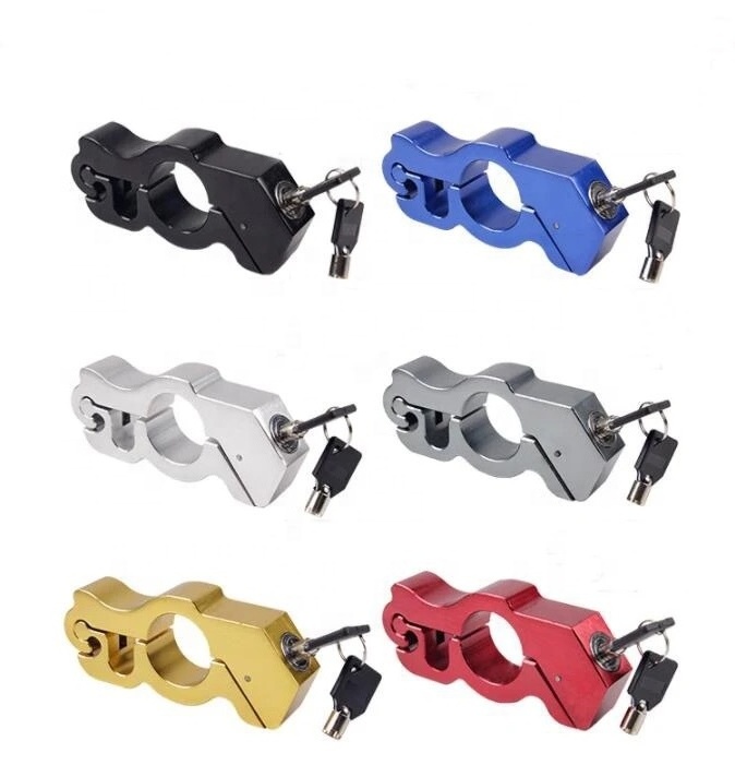 New Design Bicycle Motorcycle Handlebar Lock Anti-Theft Security Motorcycle Bike Handle Grip Throttle Lock Handlebar Grip Lock