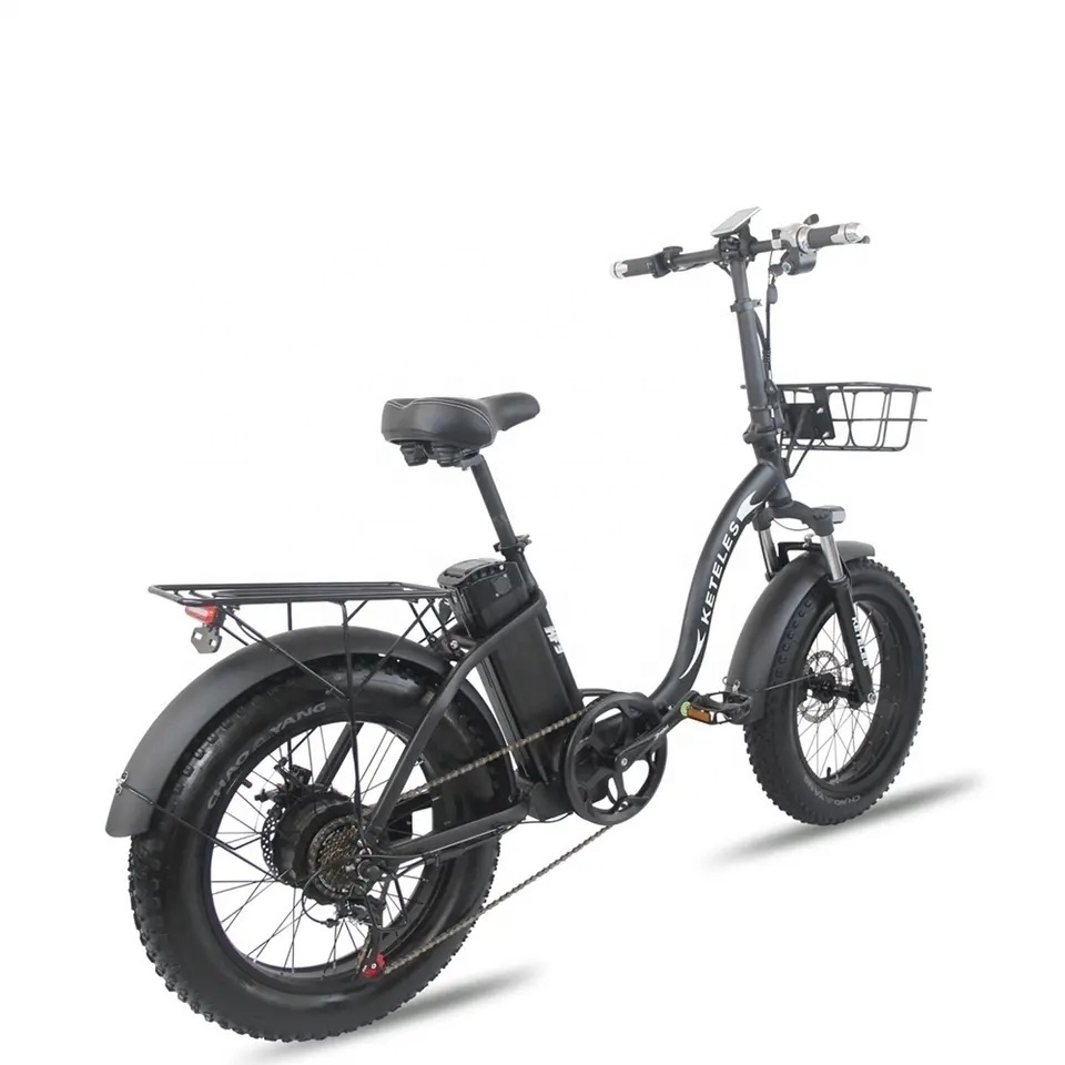 Top Selling EU Stock 48V 1000W 18AH Lithium Battery Folding Electric Bike with 20x4.0 Fat Tire