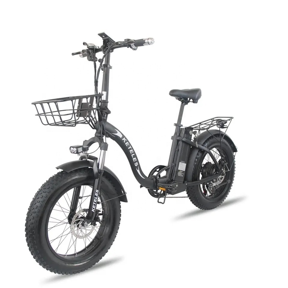 Top Selling EU Stock 48V 1000W 18AH Lithium Battery Folding Electric Bike with 20x4.0 Fat Tire