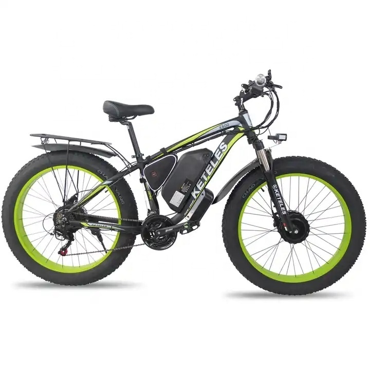 2023 New KETELES K800 Electric Fat Bike Dual Motor Two Wheel Drive 1000W 17.5AH Battery Electric Bike 26x4.0 Inch