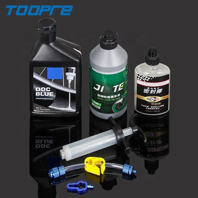 TOOPRE Bicycle Tubeless Tire Sealant Injection Tool For Mountain Road Bike Tire Presta Schrader Repair Fluid Filling Syringe