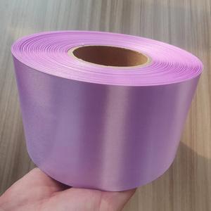 wholesale 100mm Plain Satin Ribbon roll for Graduation Sash