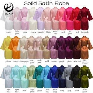 Silk Robes Women Wedding Bride Satin Robe Lady Sleepwear Plus Size Women's Sleepwear