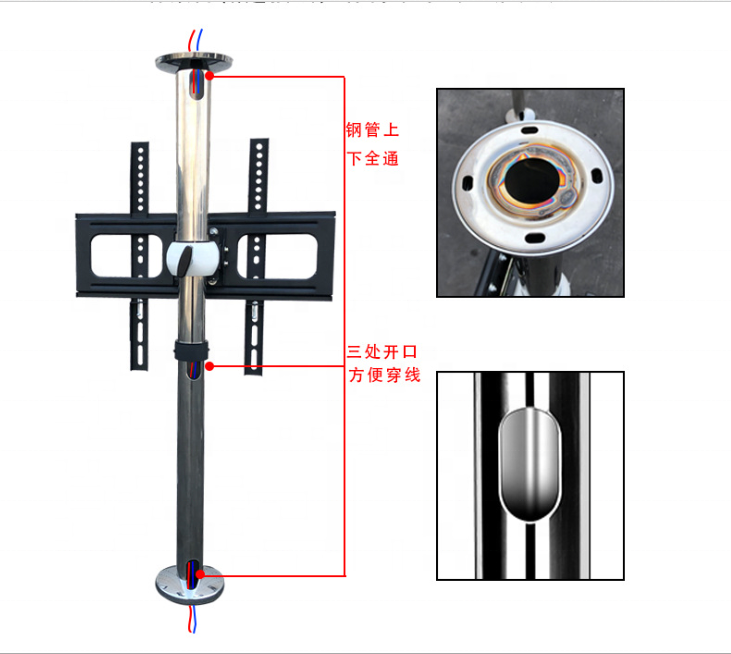 Living room 360 degree rotating TV stand movable lcd tv base stand swivel tv bracket