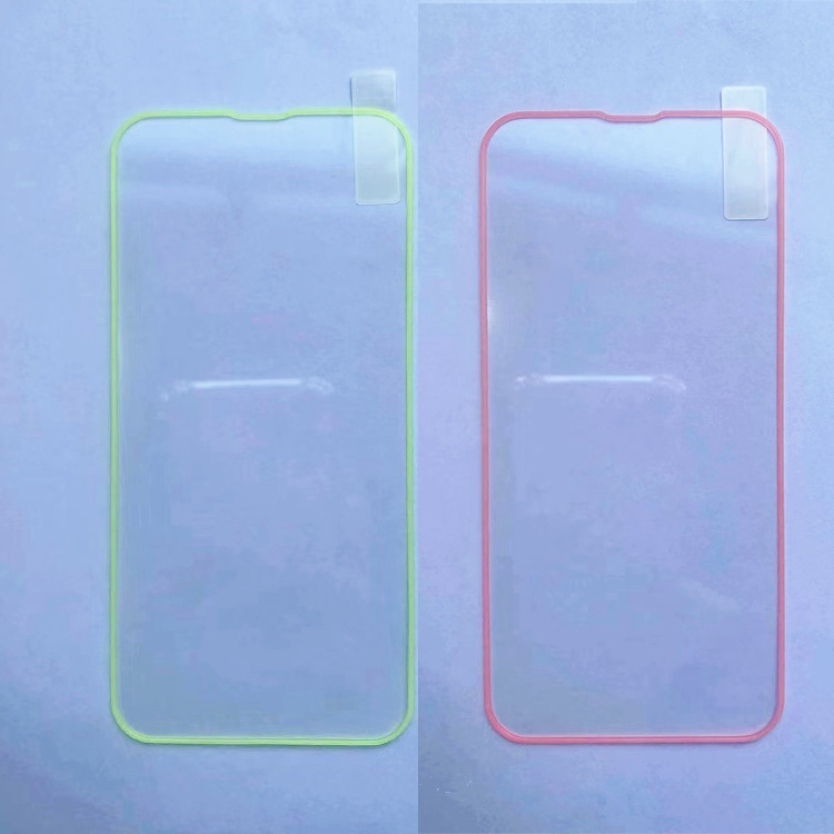 Color Glowing in The Dark Tempered Glass Luminous Screen Protectors for iphone  Samsung Xiaomi Huawei