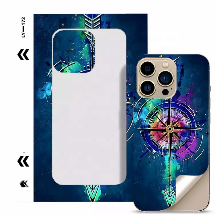 Hydrogel film raw materials cellphone back sticker 3d embose mobile skin universal