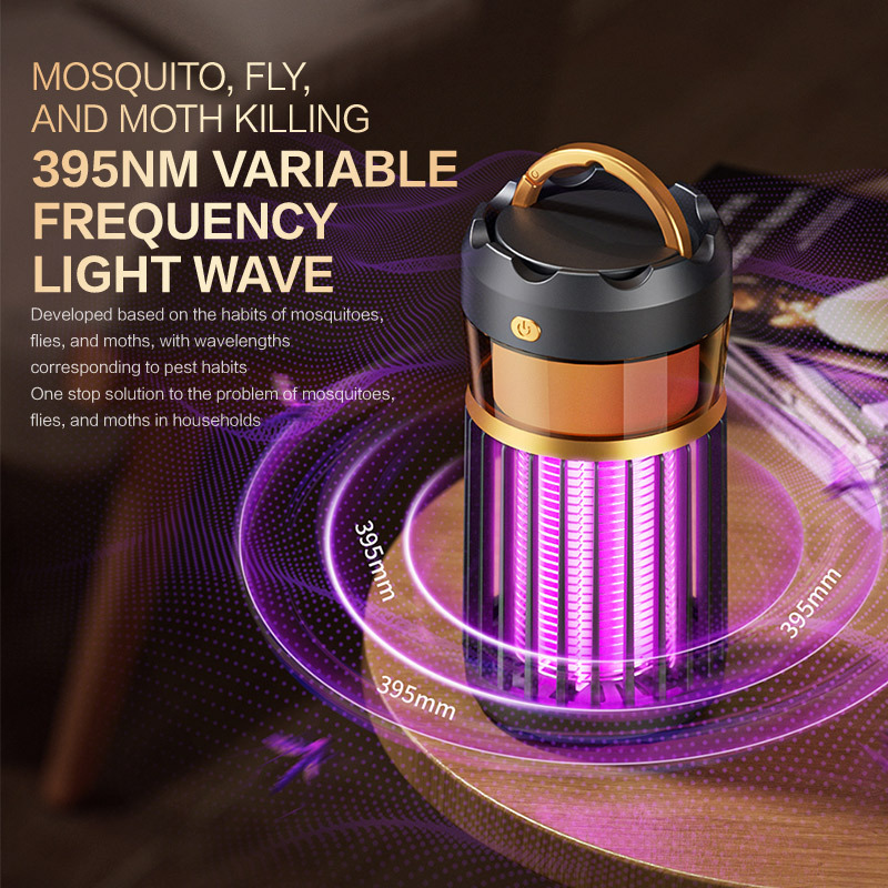 High efficient USB Charging photocatalyst LED light silent killing household electric UV intelligent mosquitoes Lamp