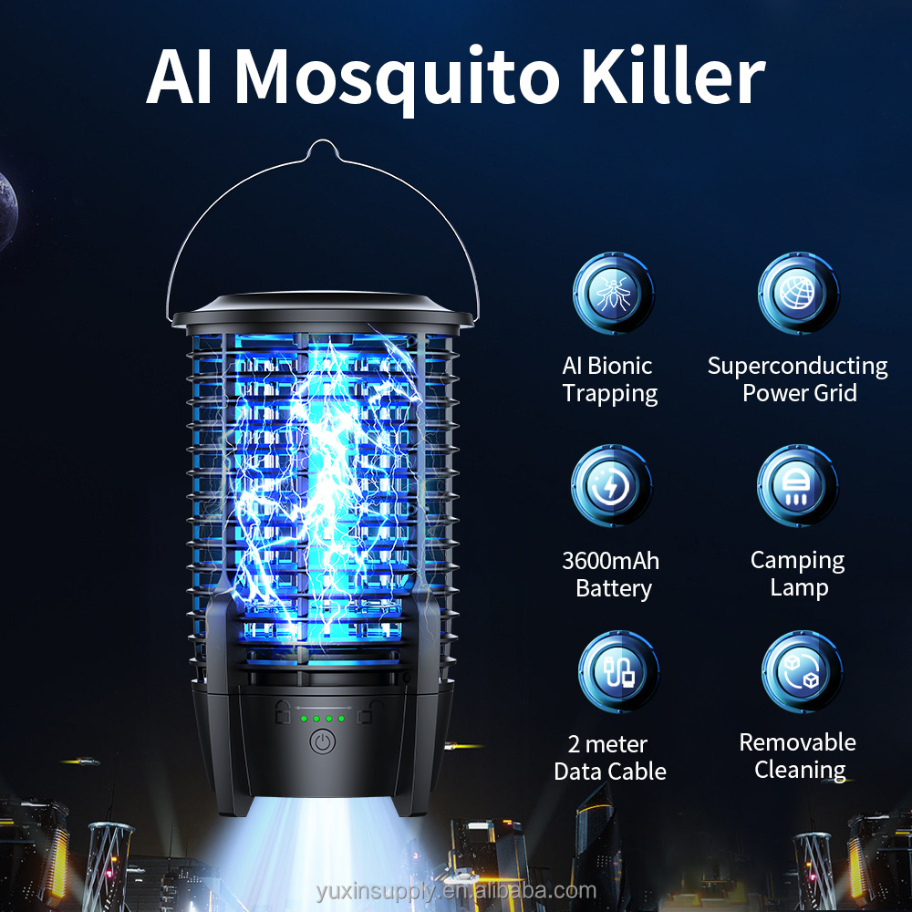 USB rechargeable moskito fly zapper indoor bug killer lamp lampe anti moustique mosquito bug zapper for outdoor camping