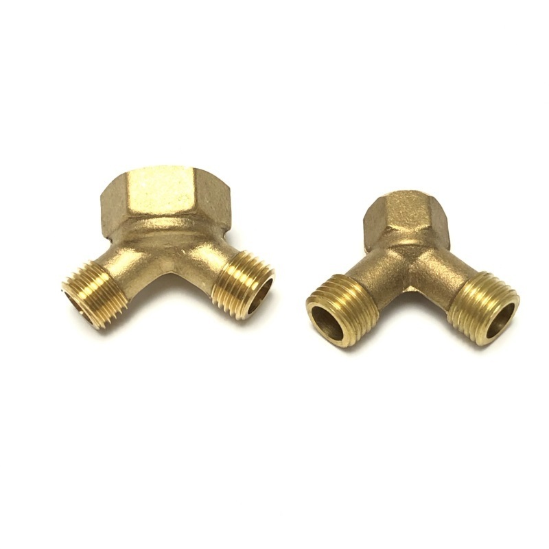 Oem Brass Hexagon Shape Hose Y Connector 3 Way Tube Pipe Joint Fitting