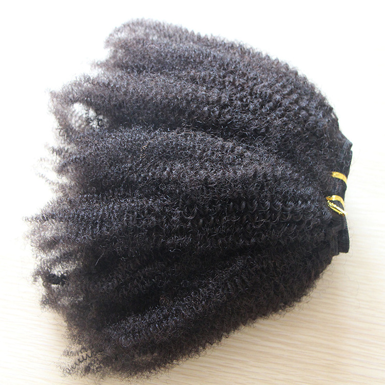 100% 6A afro 4c kinky curly virgin unprocessed mongolian human hair weaving